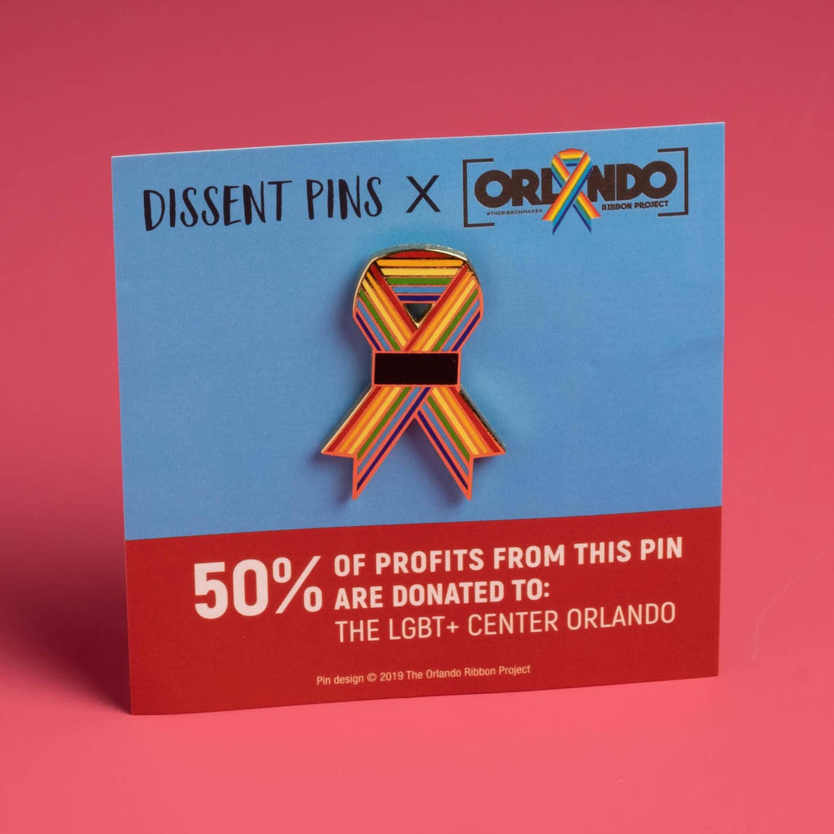 Orlando Ribbon Project Enamel Pin