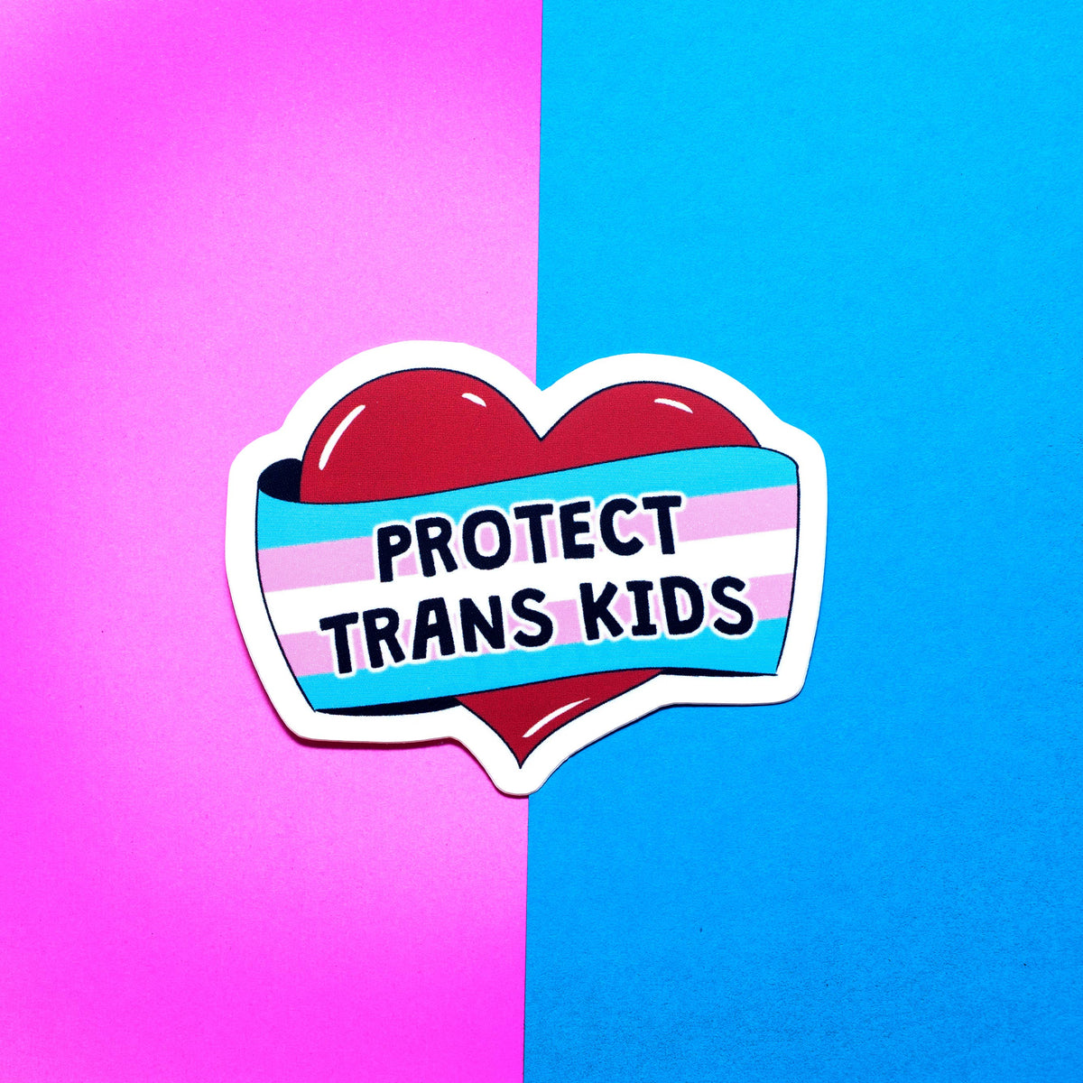 Protect Trans Kids LGBTQ+ sticker
